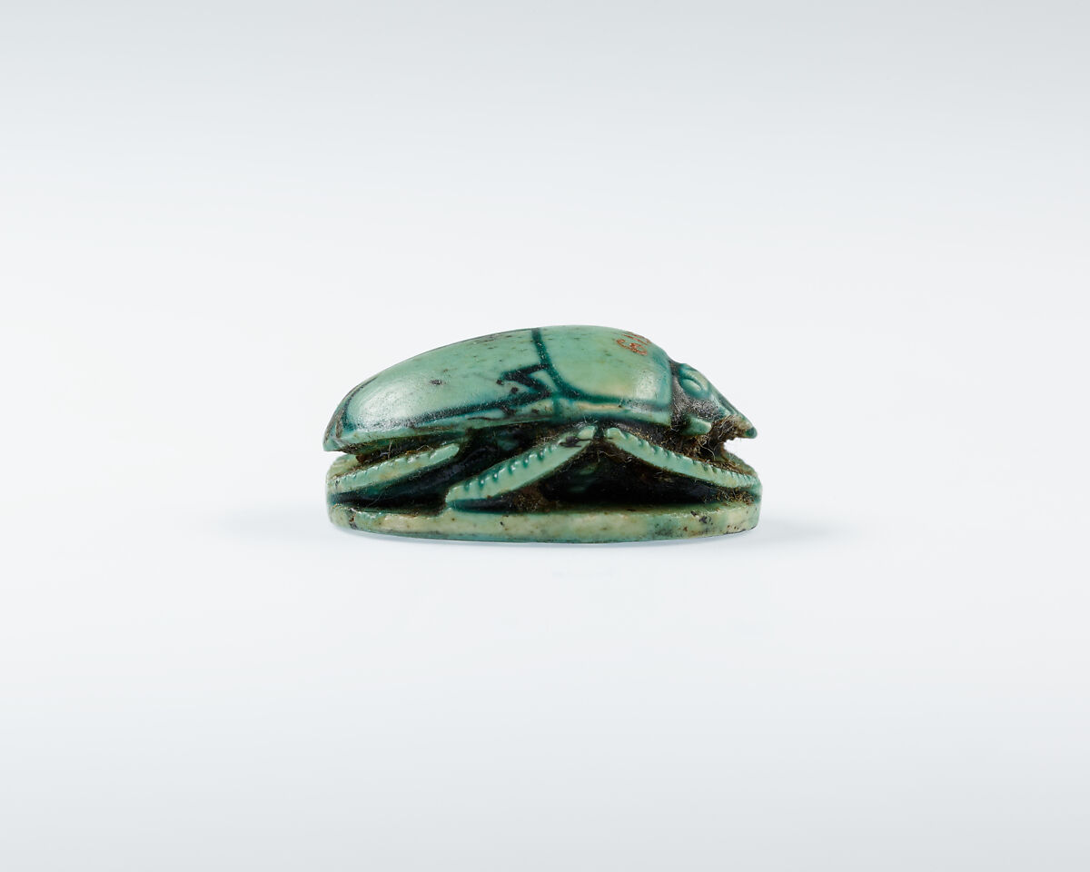 Scarab, Glazed Steatite