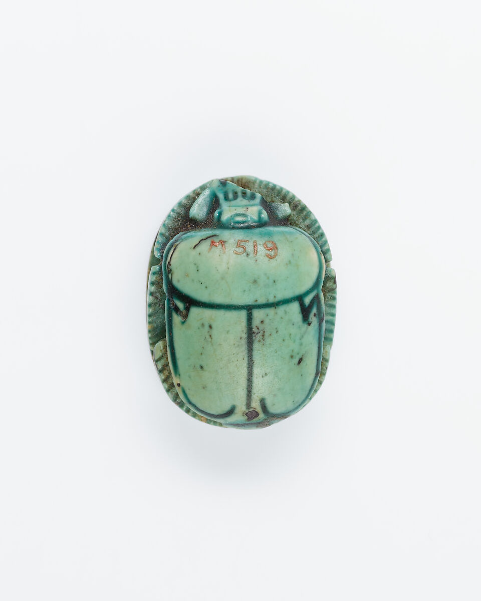 Scarab, Glazed Steatite