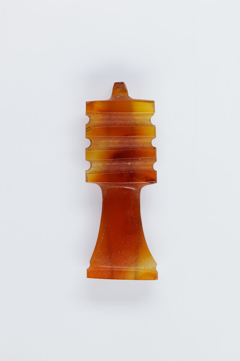 Djed Amulet, Carnelian 