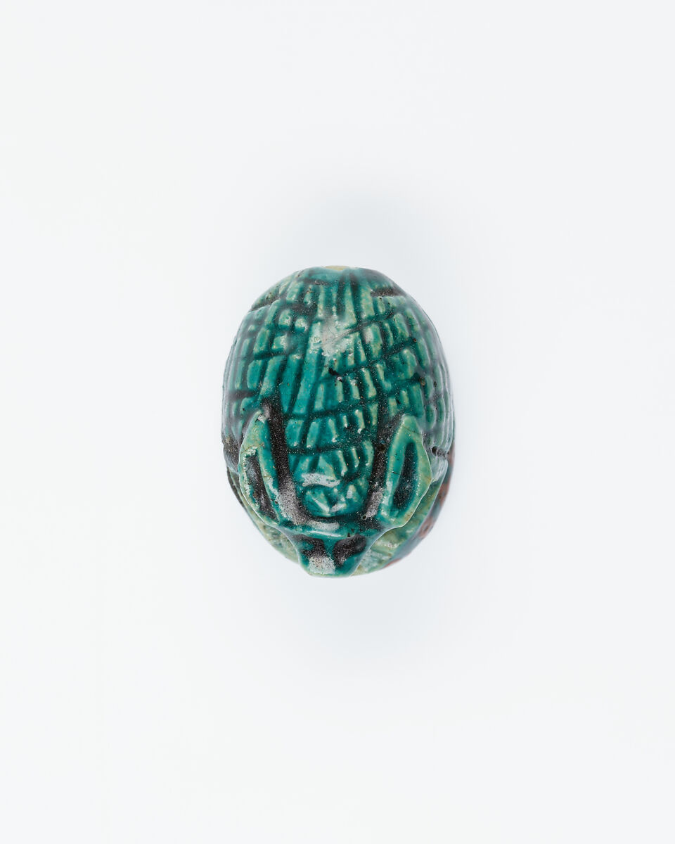 Hedgehog Seal with device of a horse, Steatite, green glaze