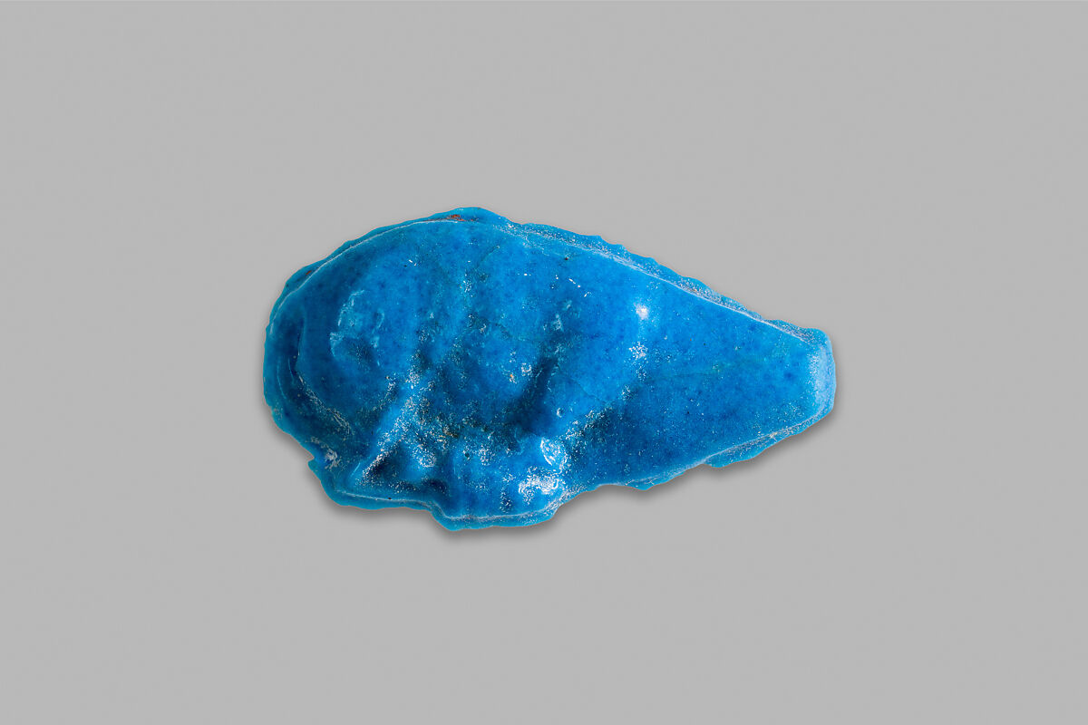 Plaque in the Form of a Slaughtered Ox, Faience 
