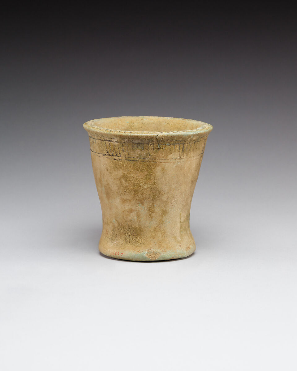 Cup, Faience