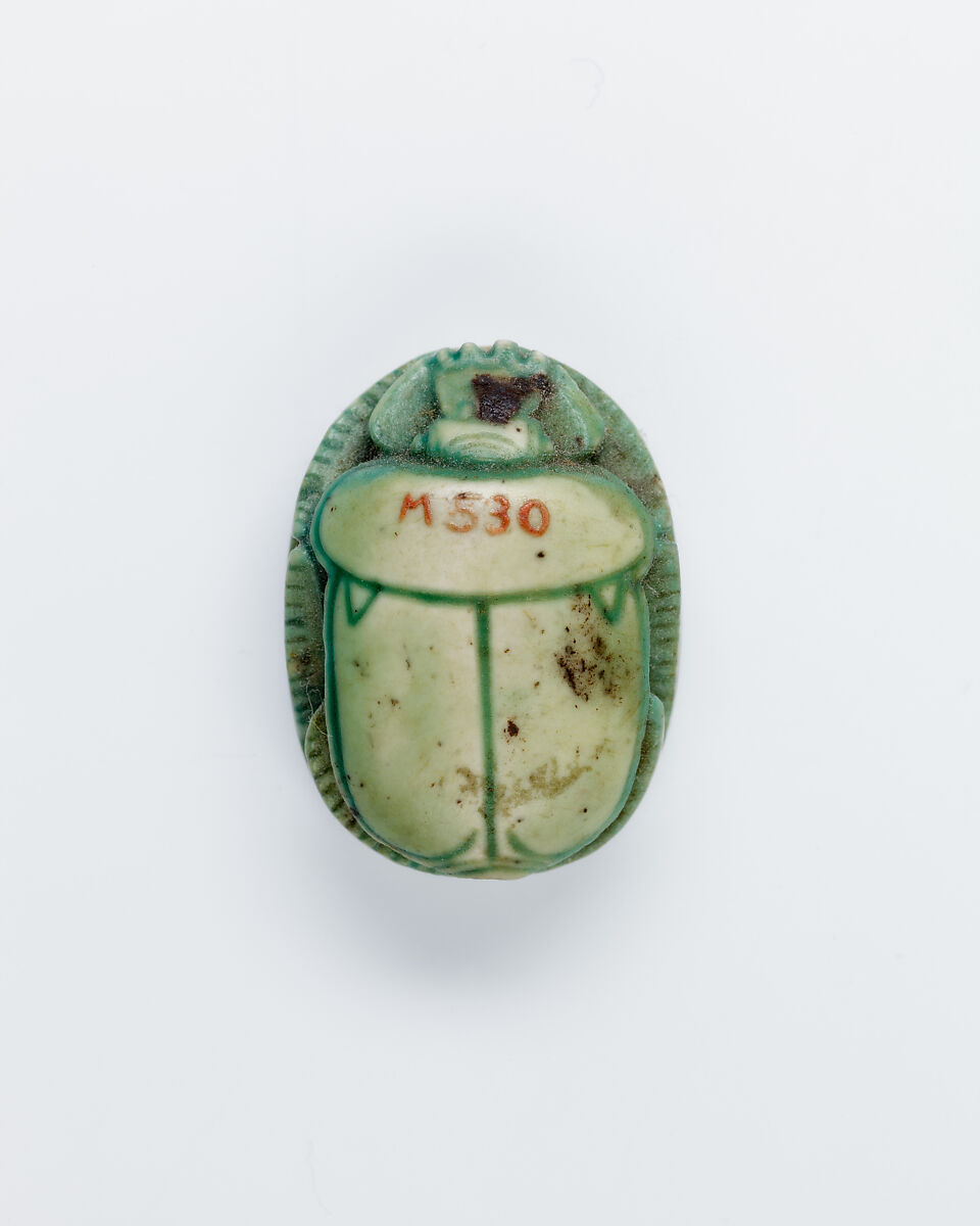 Scarab, Glazed steatite