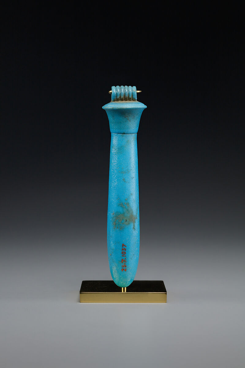 Waz Amulet, Faience