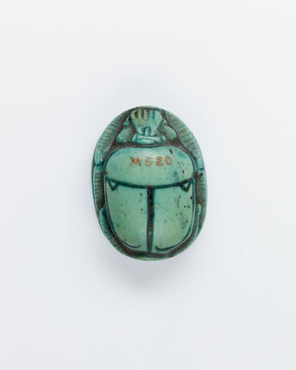 Scarab, Glazed Steatite