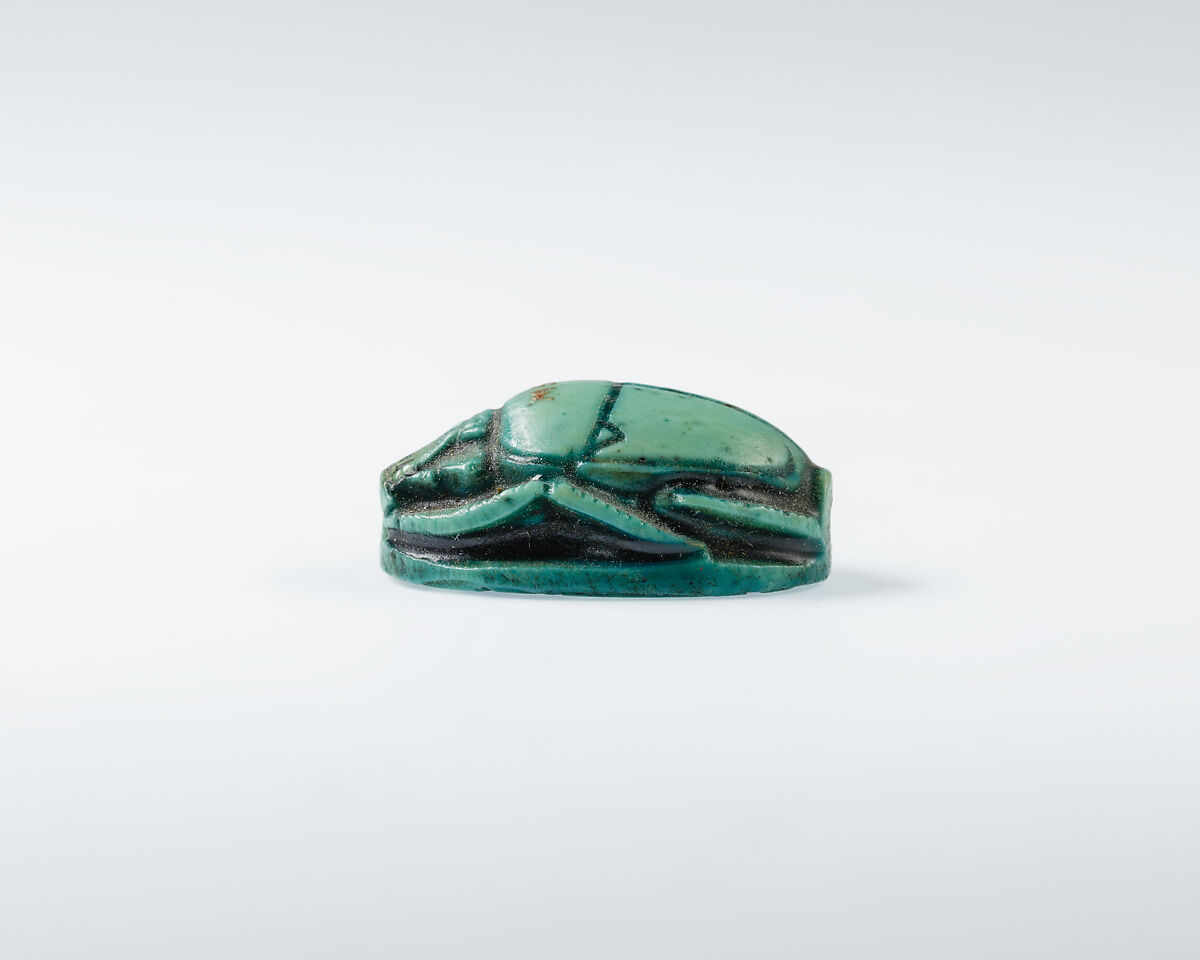 Scarab, Glazed Steatite