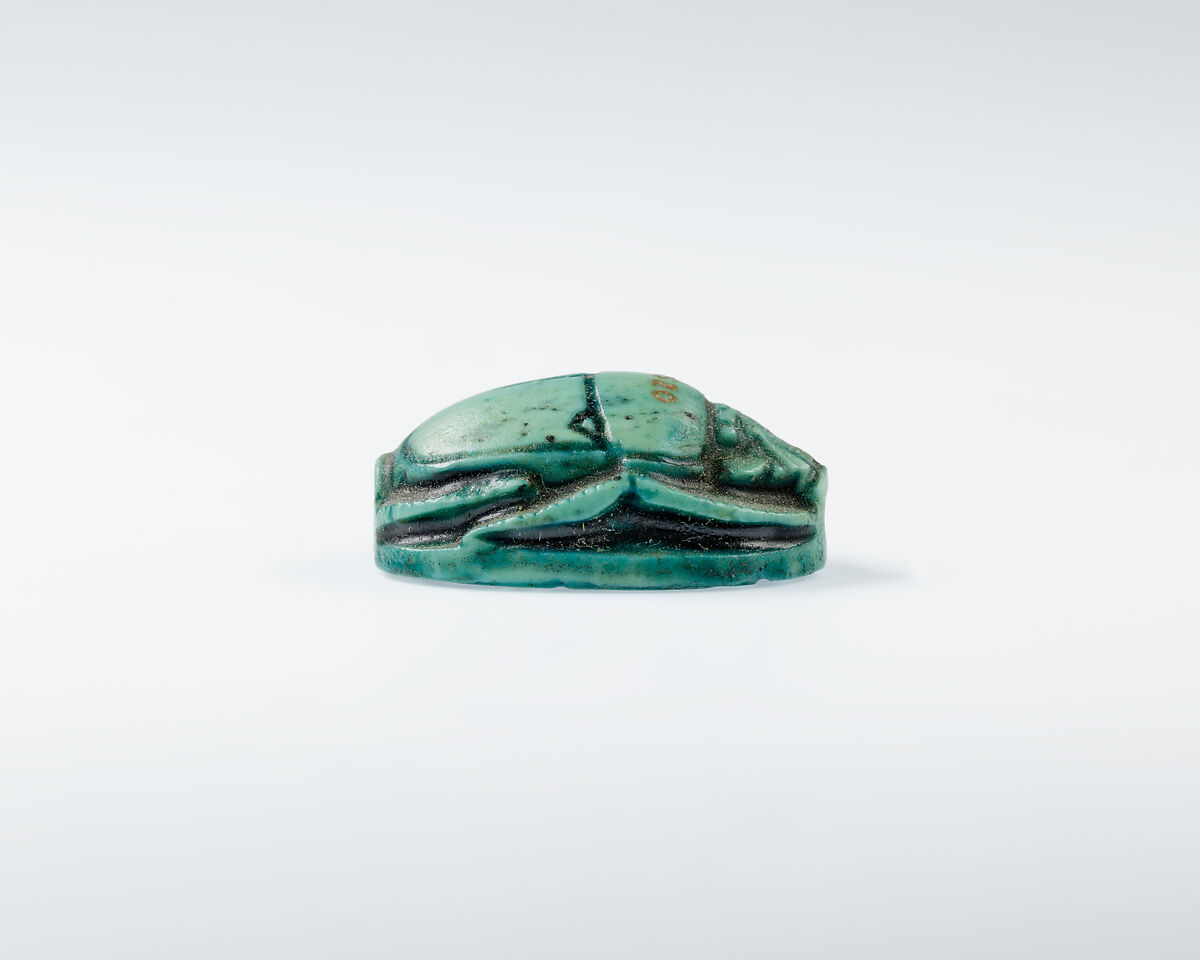 Scarab, Glazed Steatite