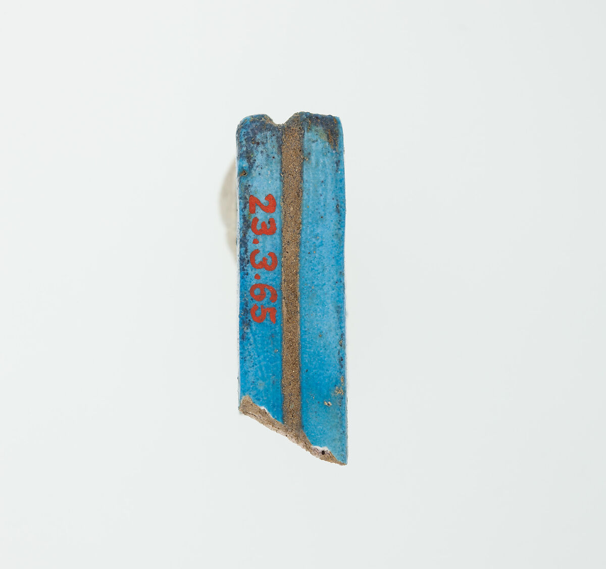 Menat fragment, Faience