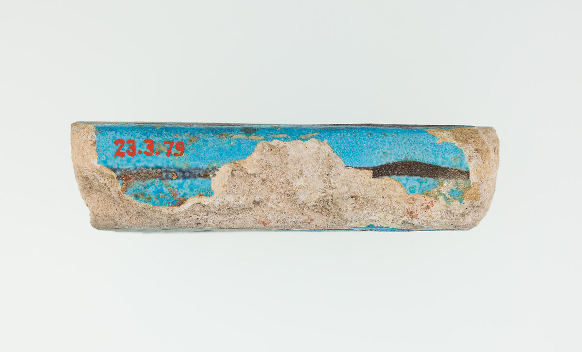 Menat fragment, Faience