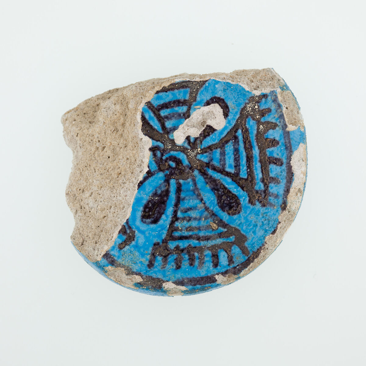 Menat fragment, Faience