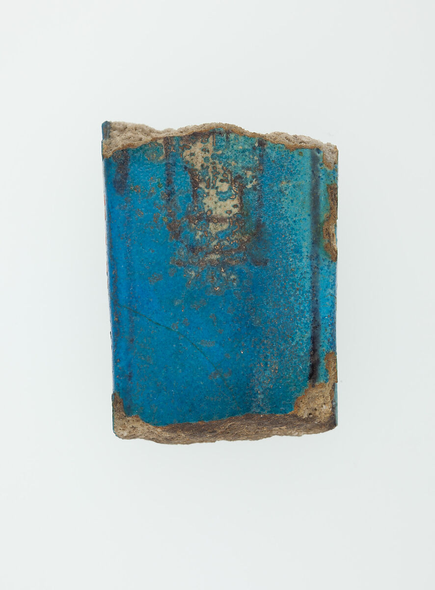Menat fragment, Faience