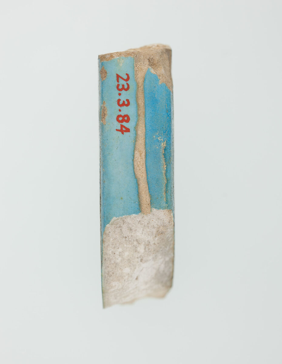 Menat fragment, Faience