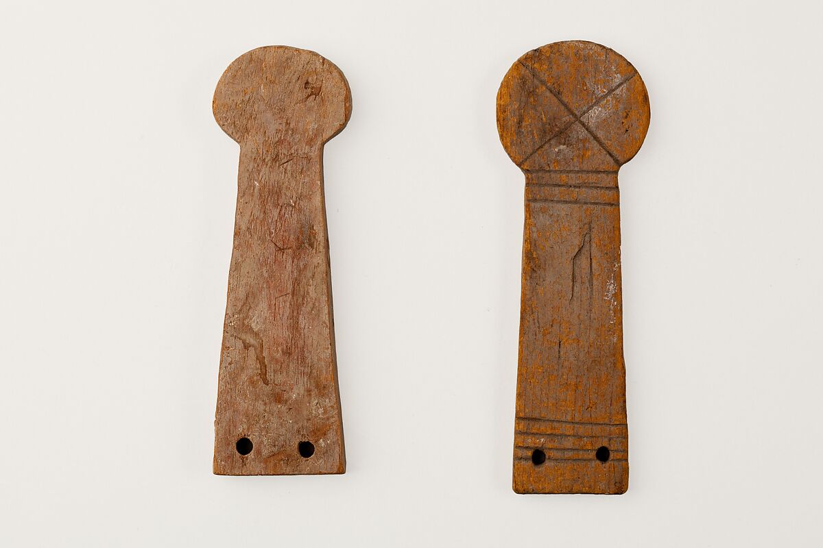Part of a votive menat, Wood