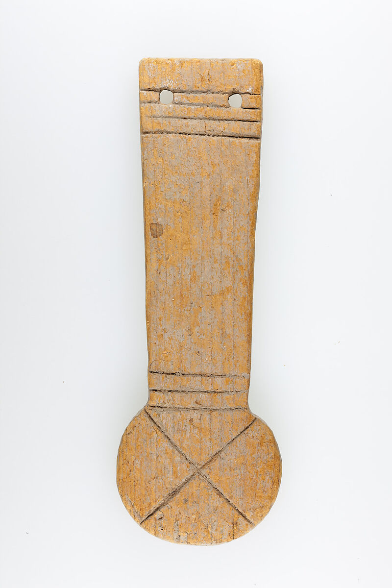 Votive menat fragment, Wood