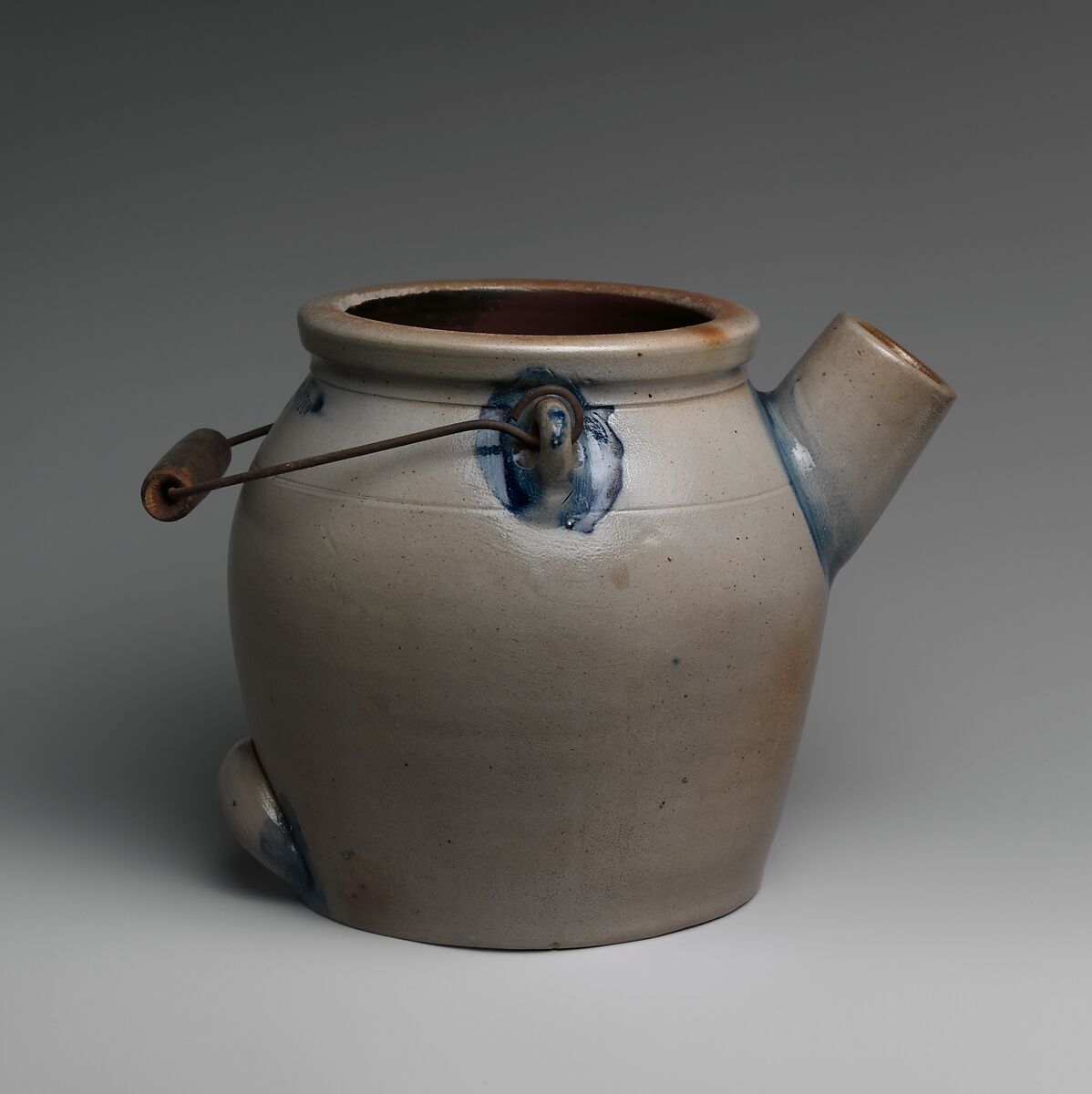 Batter jug, Stoneware, American