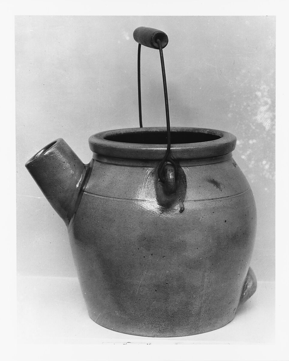Batter jug, Stoneware, American