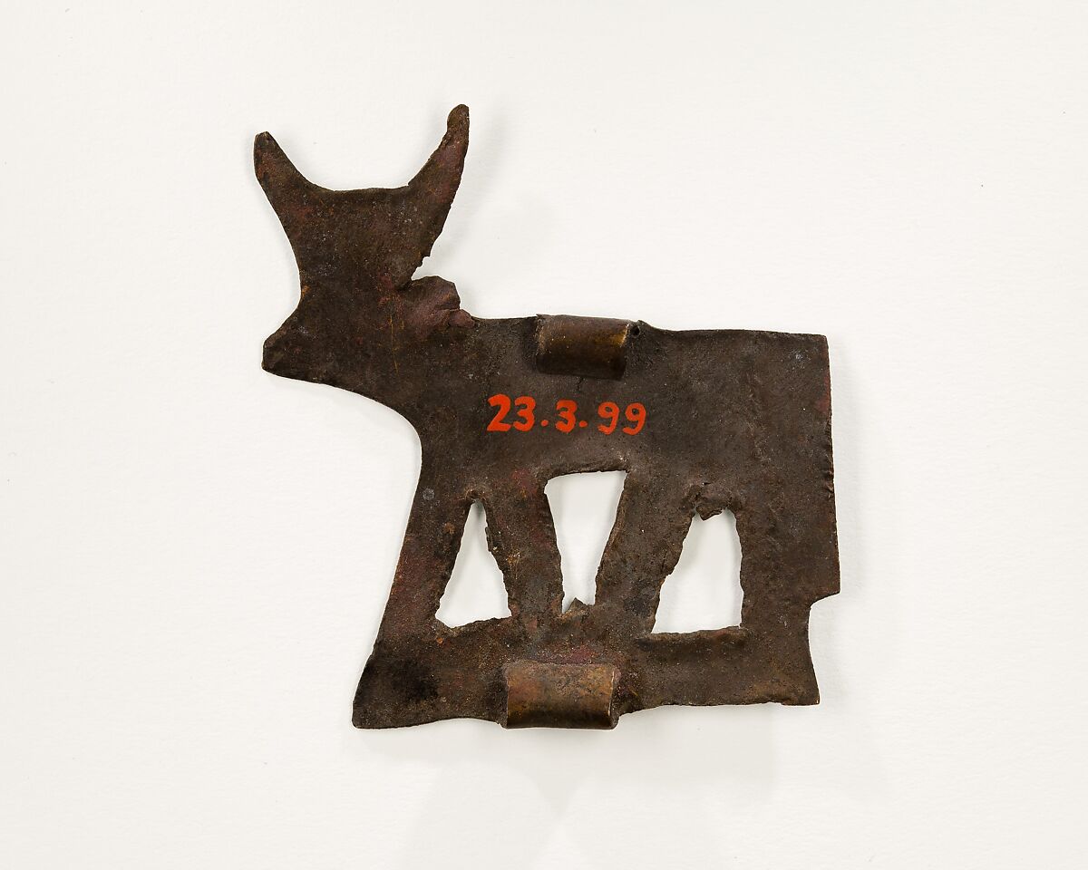 Cow plaque, Bronze or copper alloy