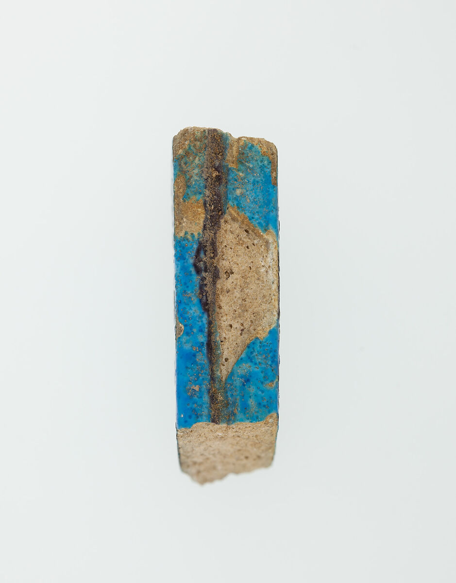 Menat fragment, Faience