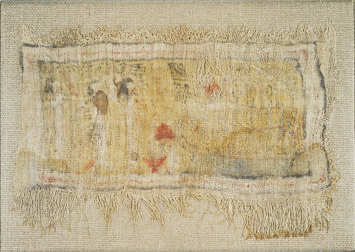 Painted Cloth Dedicated to Hathor, Linen, paint 