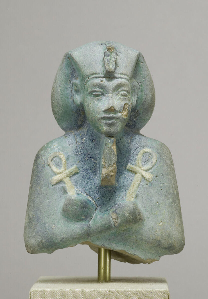Shabti of Akhenaten, Faience