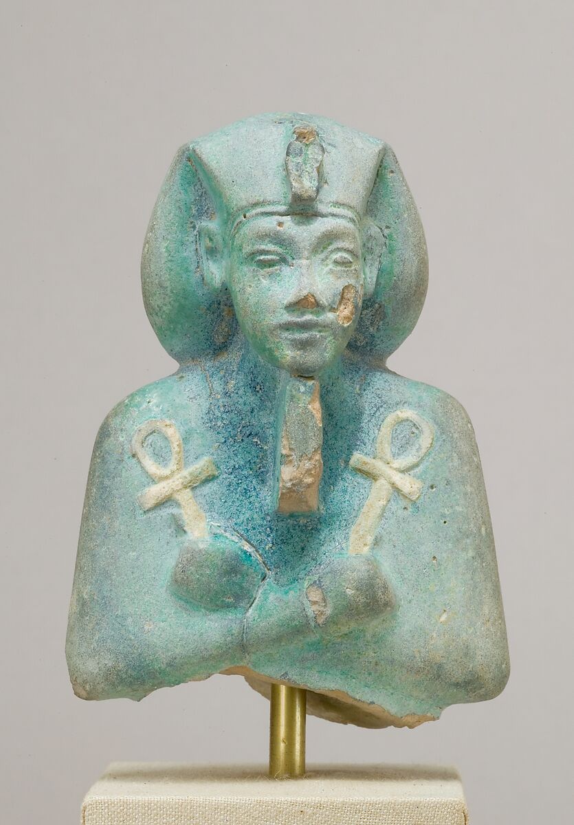 Shabti of Akhenaten, Faience