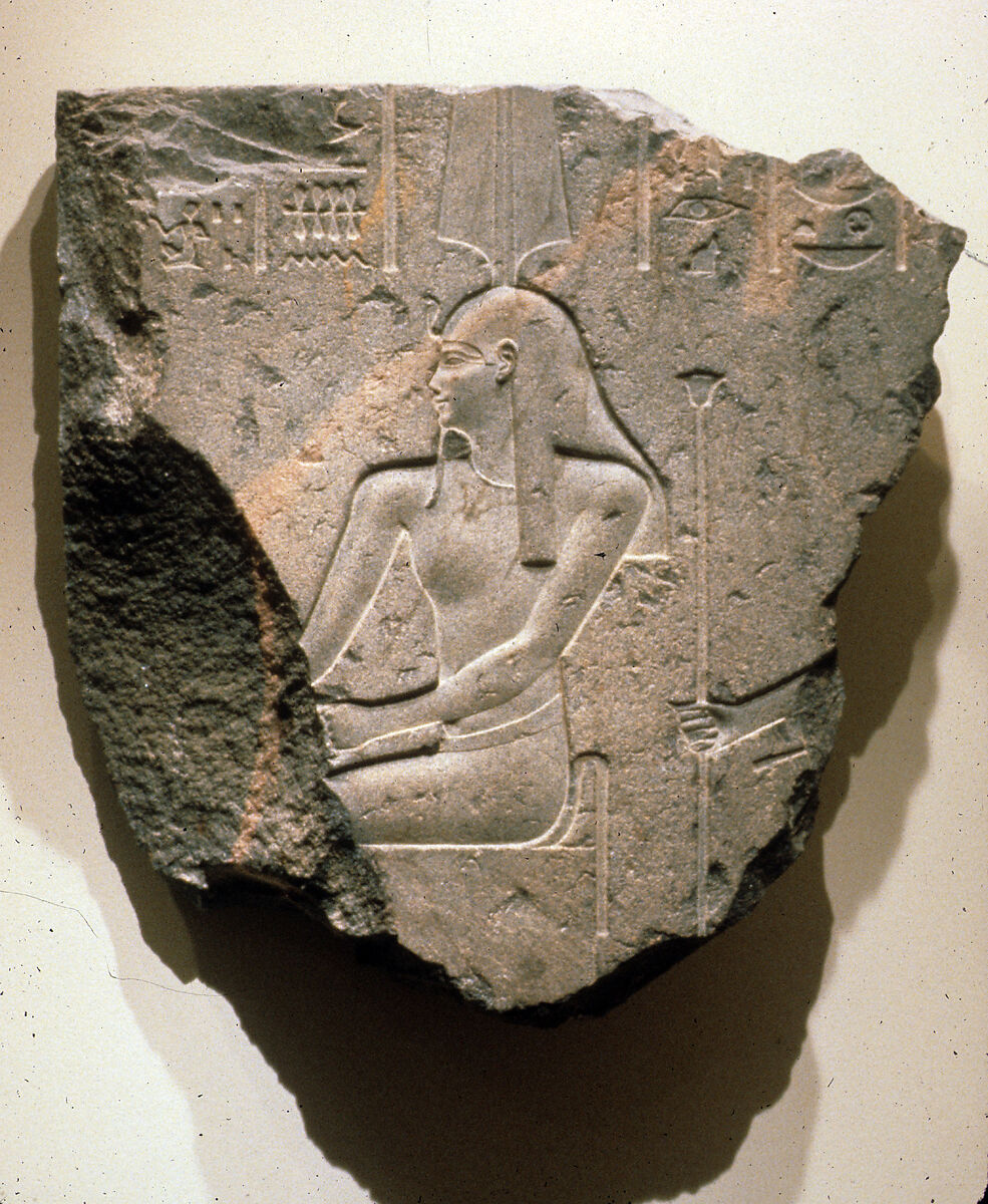 Seated Osiris-Anedjty, Granodiorite 