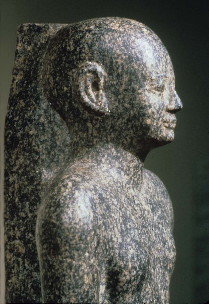 Statue of the Priest Harnefer, son of Nesmin and of Nehemesrattawy, Diorite