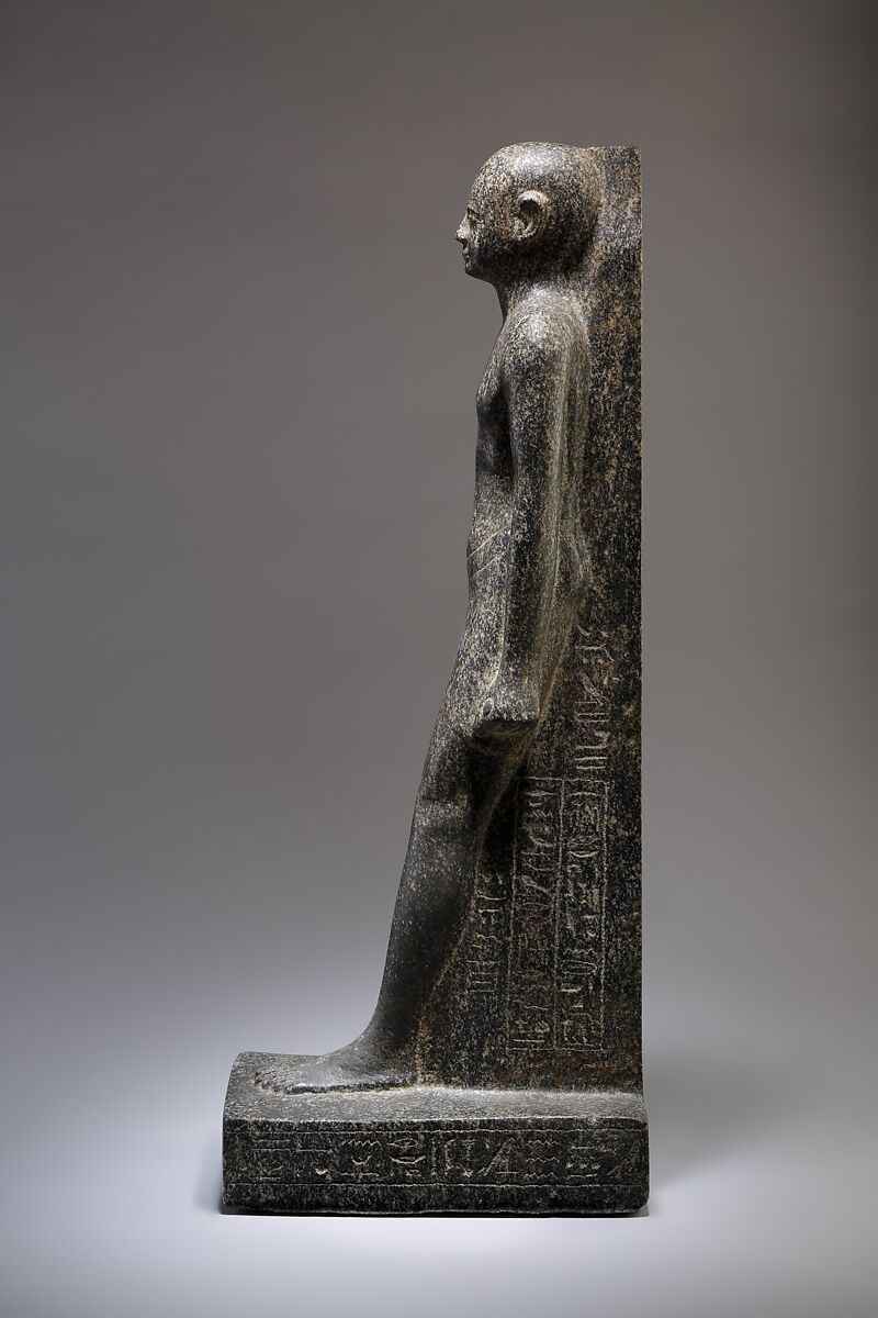 Statue of the Priest Harnefer, son of Nesmin and of Nehemesrattawy, Diorite