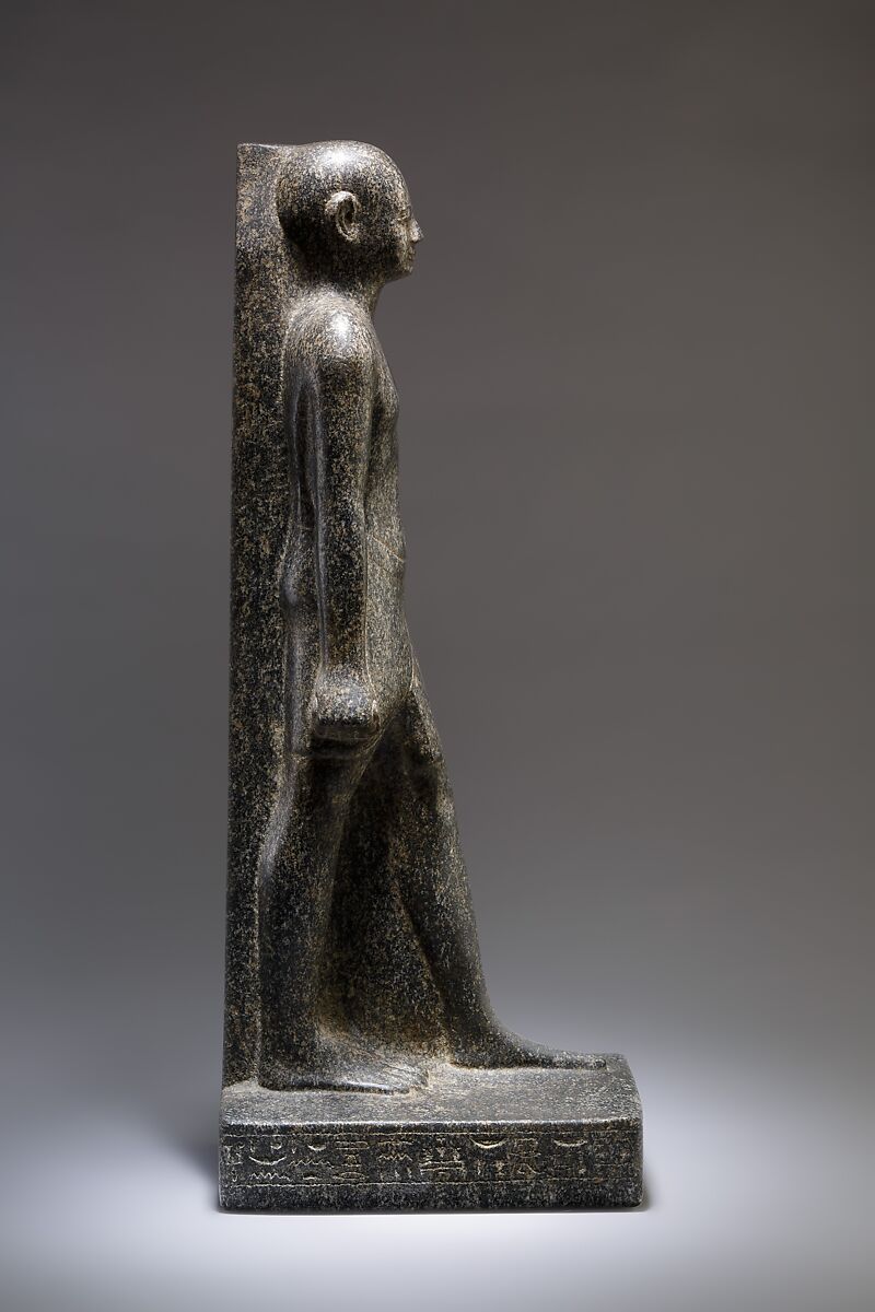 Statue of the Priest Harnefer, son of Nesmin and of Nehemesrattawy, Diorite