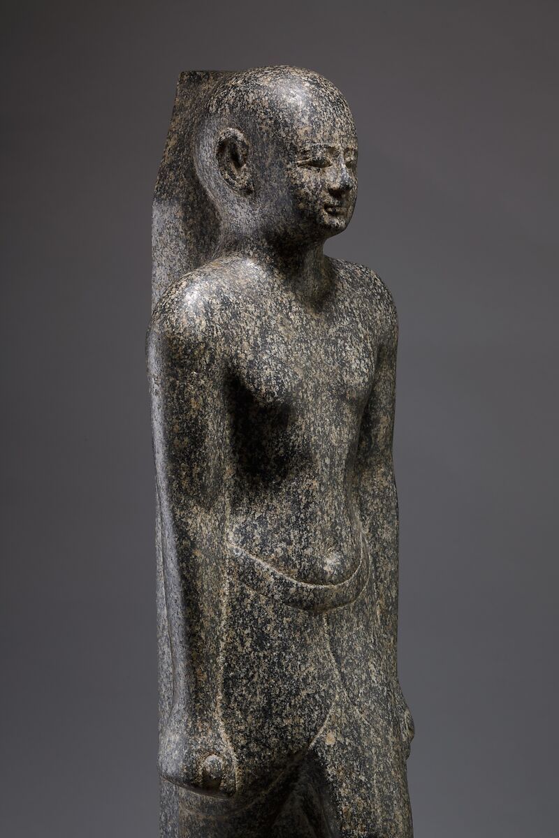 Statue of the Priest Harnefer, son of Nesmin and of Nehemesrattawy, Diorite