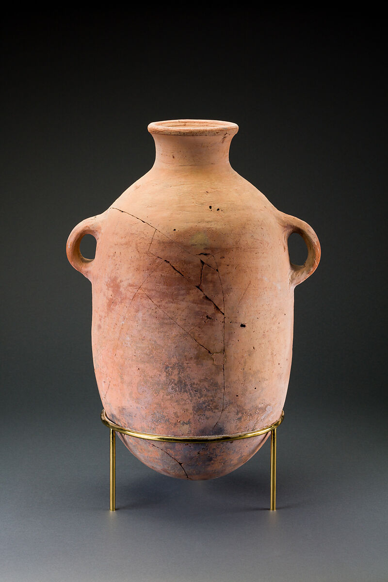 Three-handled Jar, Pottery, paint