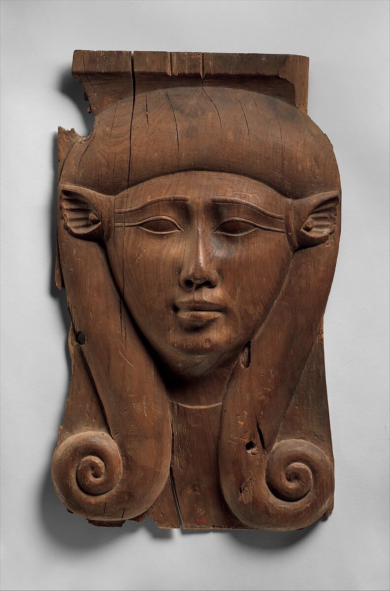 Panel from a Hathor Column, Cedar 