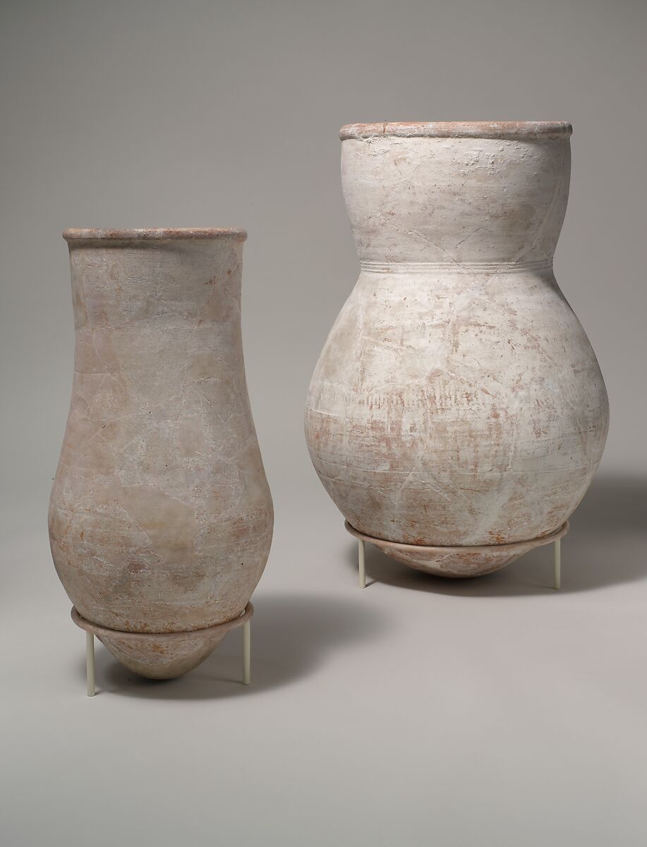 Large Storage Jar from Tutankhamun's Embalming Cache, Pottery, whitewash