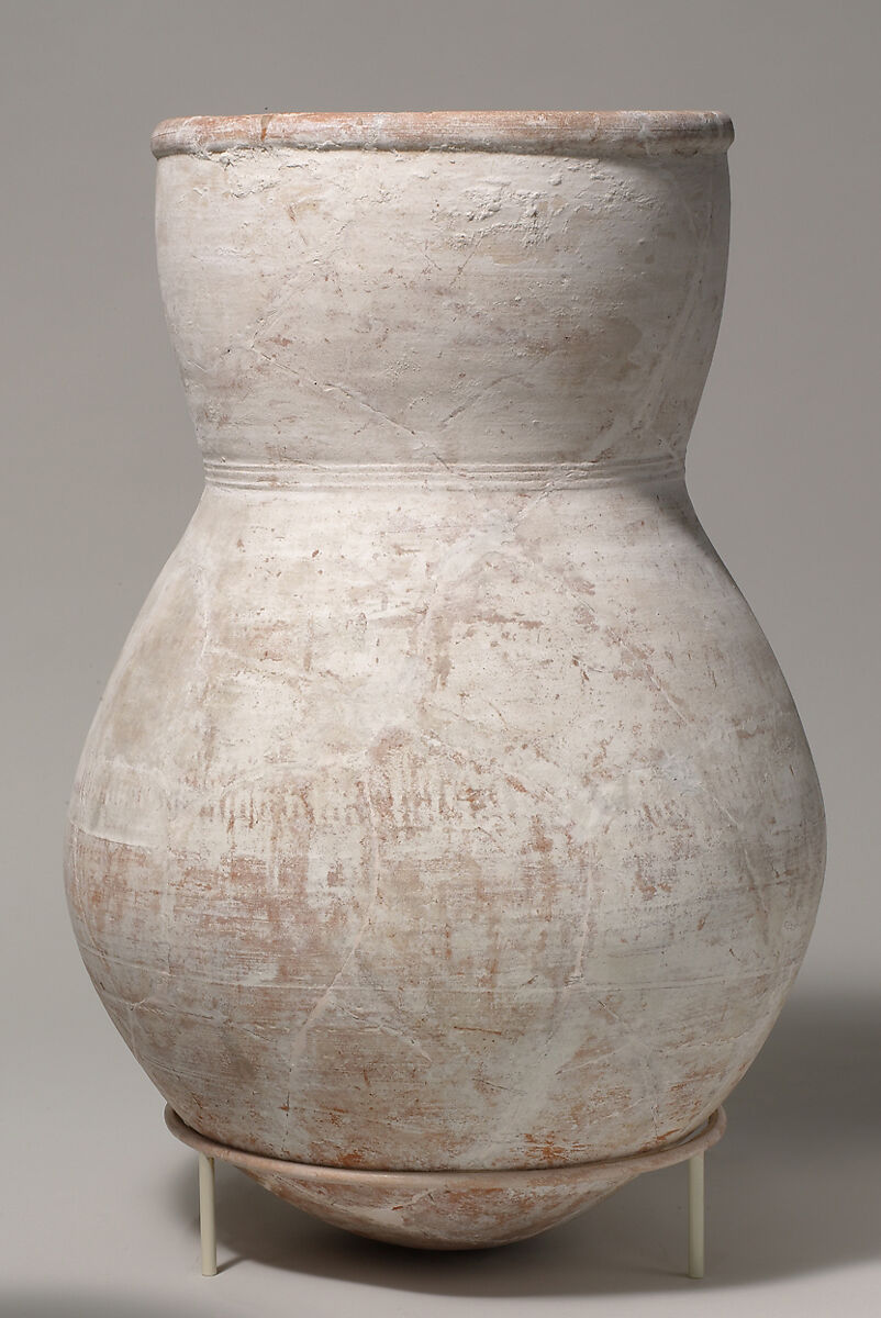 Large Storage Jar from Tutankhamun's Embalming Cache, Pottery, whitewash