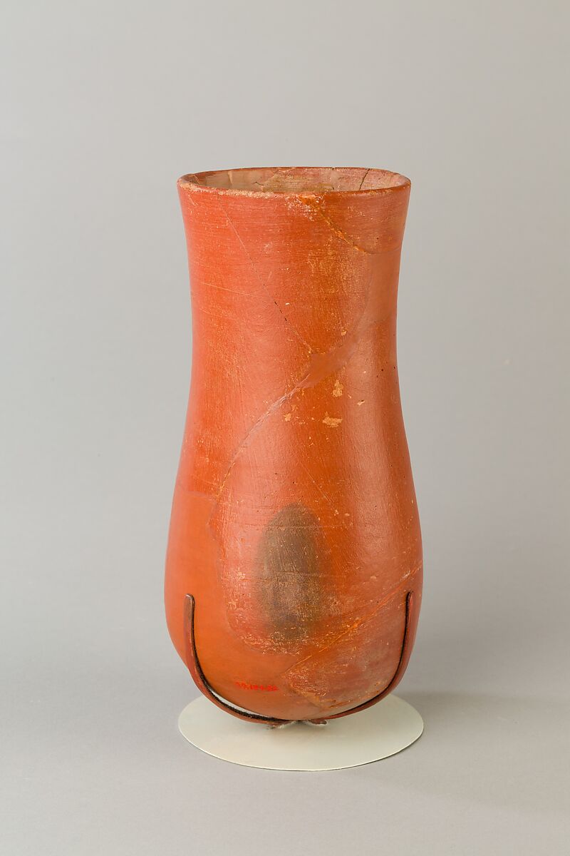 Cup from Tutankhamun's Embalming Cache, Pottery, hematite wash, burnished