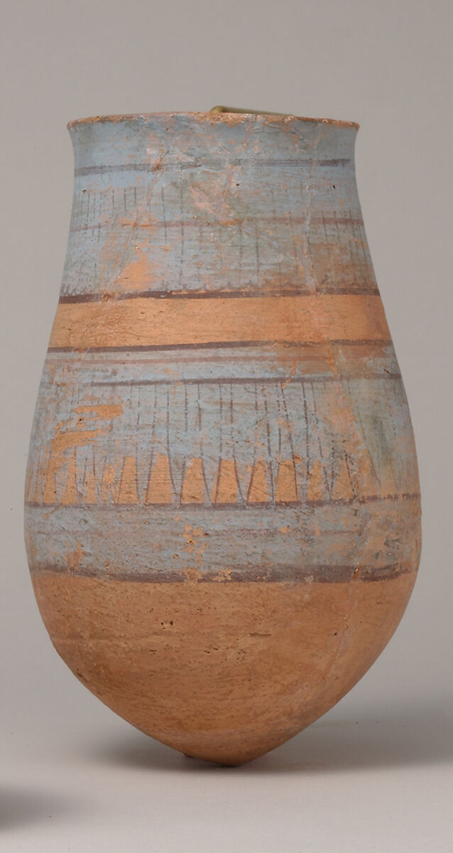 Painted Cup from Tutankhamun's Embalming Cache, Pottery, pigment 