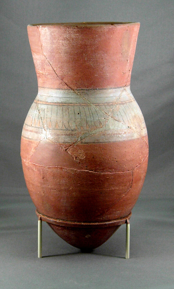 Painted Jar from Tutankhamun's Embalming Cache, Pottery, pigment 