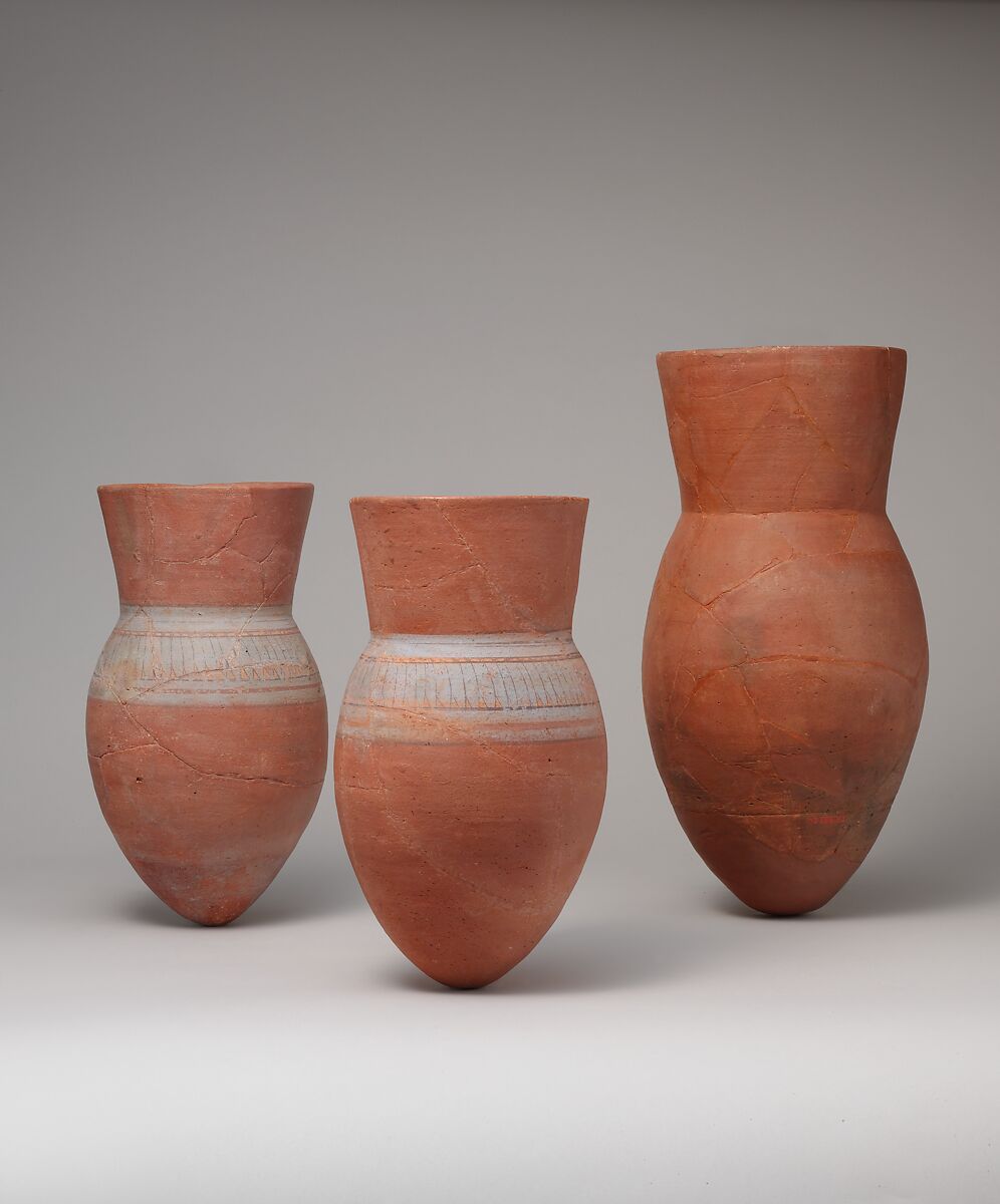 Painted Jar from Tutankhamun's Embalming Cache, Pottery, pigment