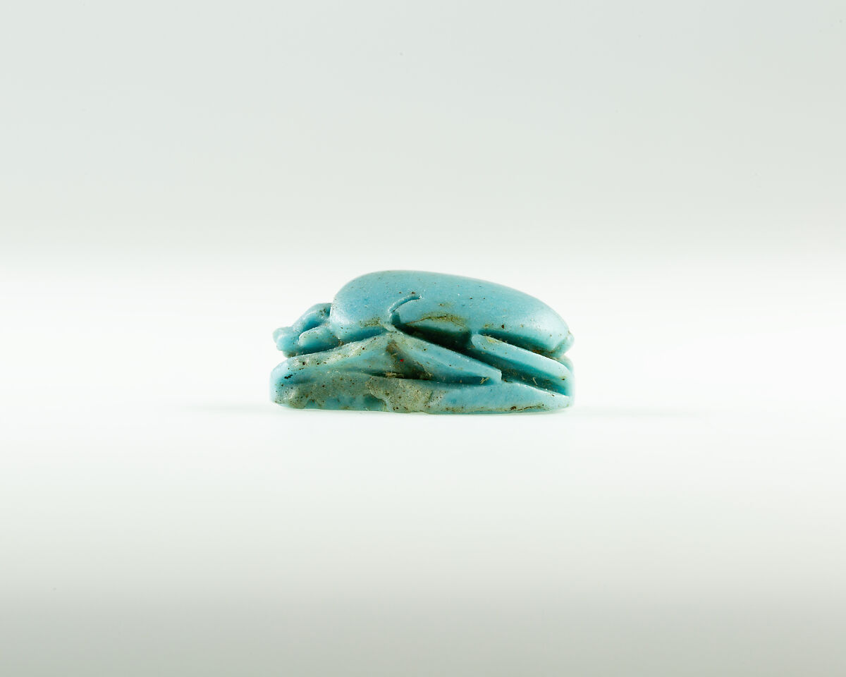 Scarab Inscribed with the Name Menkheperre (Thutmose III), Glass