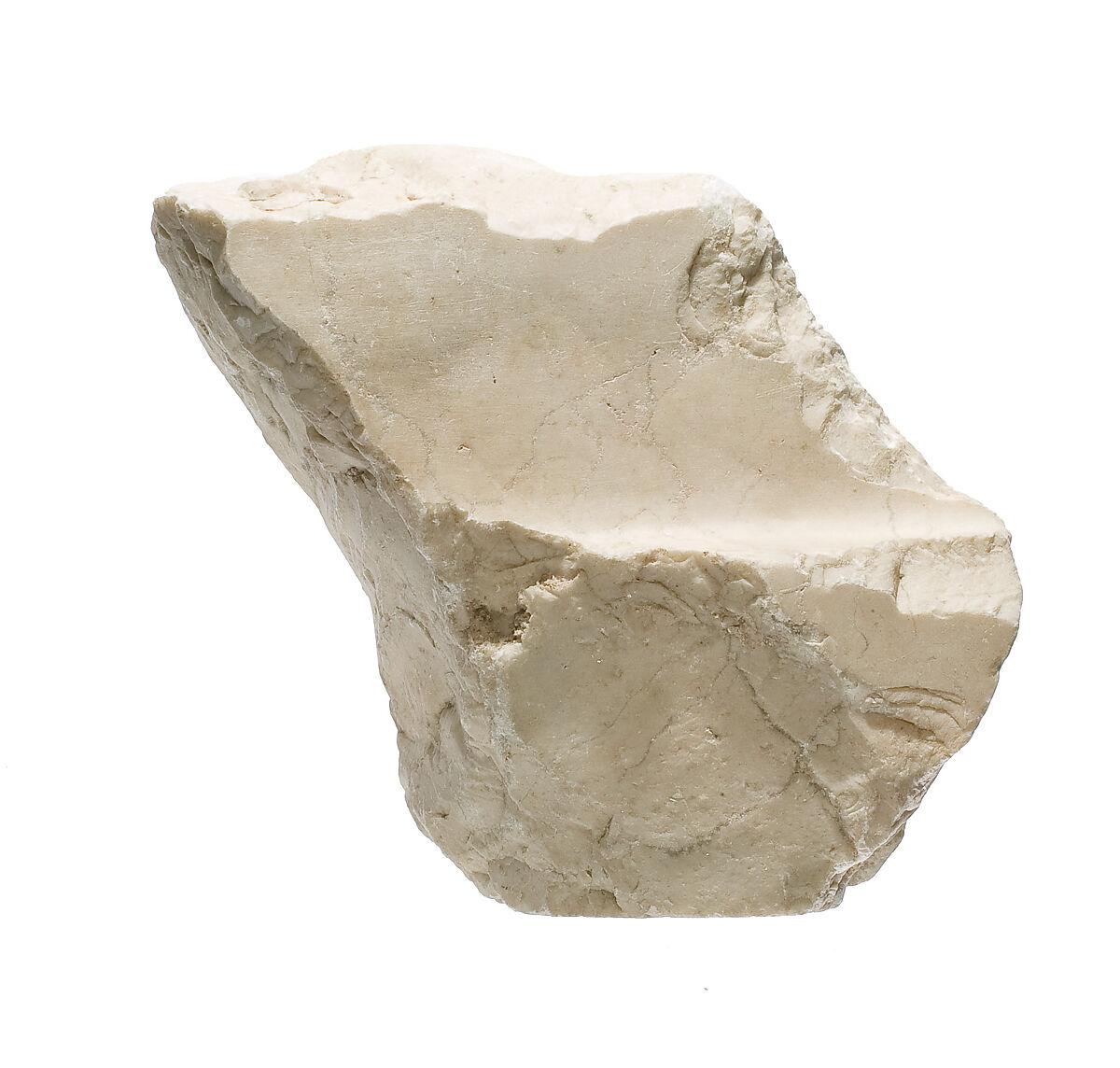 Inscribed Element, possibly back pillar, Indurated limestone