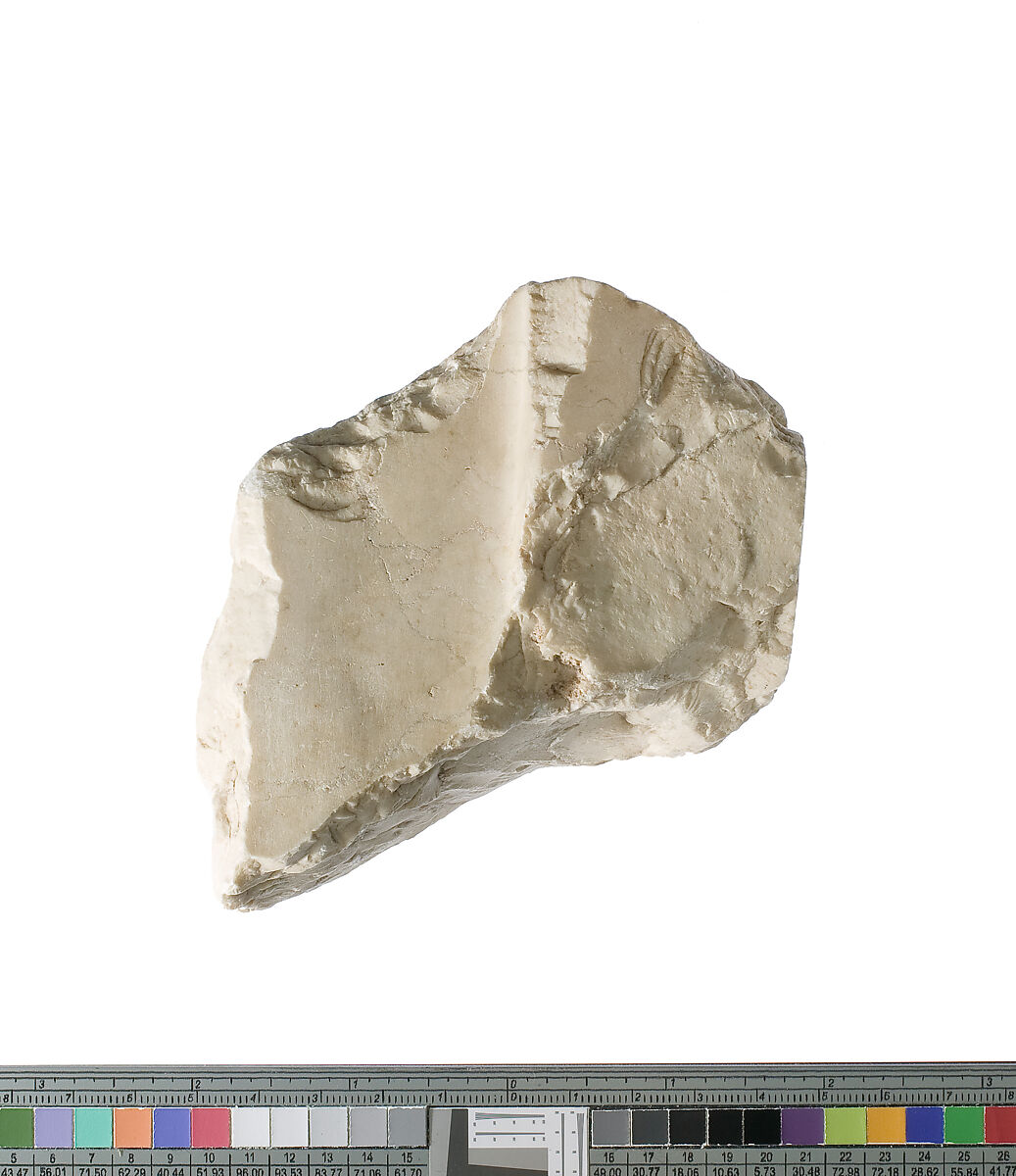 Inscribed Element, possibly back pillar, Indurated limestone