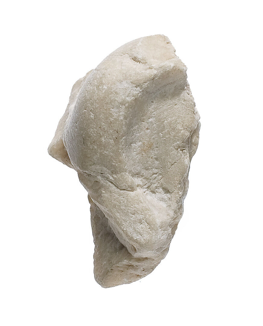 Ear from a statue of king or queen, Indurated limestone 