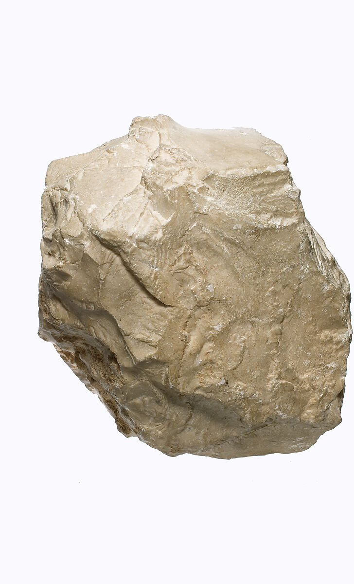 Right chest of Akhenaten prostrate, with Aten cartouches, Indurated limestone