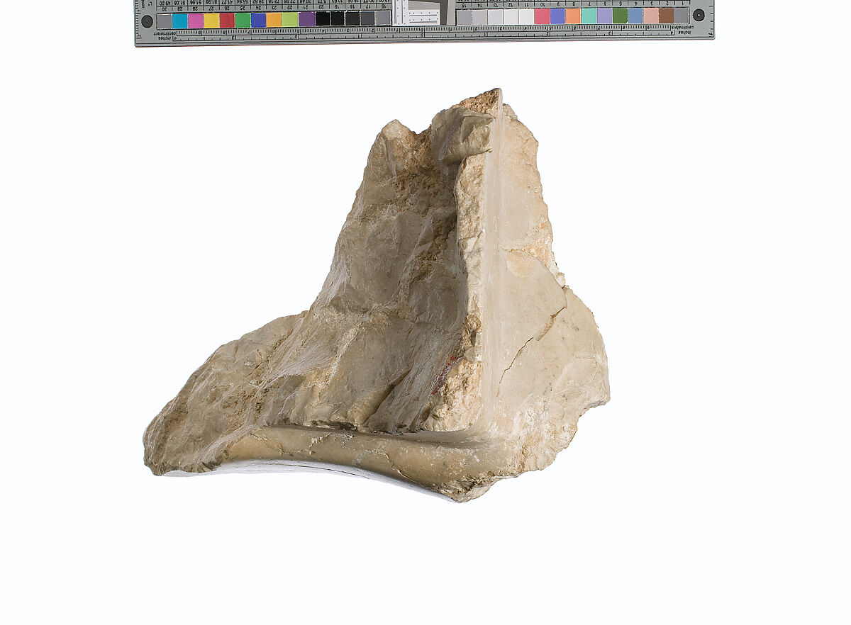 Right foot and leg of Akhenaten or Nefertiti prostrate, Indurated limestone