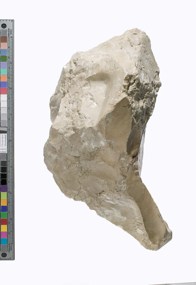 Foot and leg of Akhenaten or Nefertiti prostrate, Indurated limestone