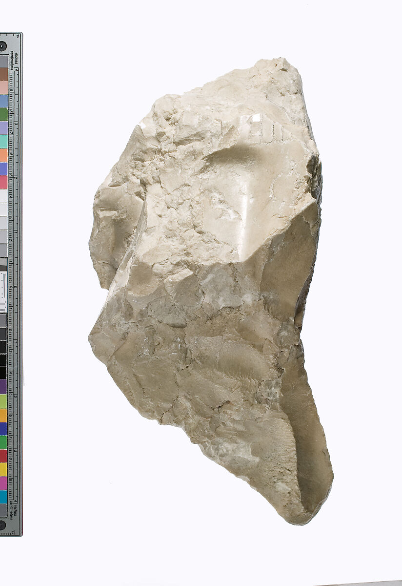 Foot and leg of Akhenaten or Nefertiti prostrate, Indurated limestone