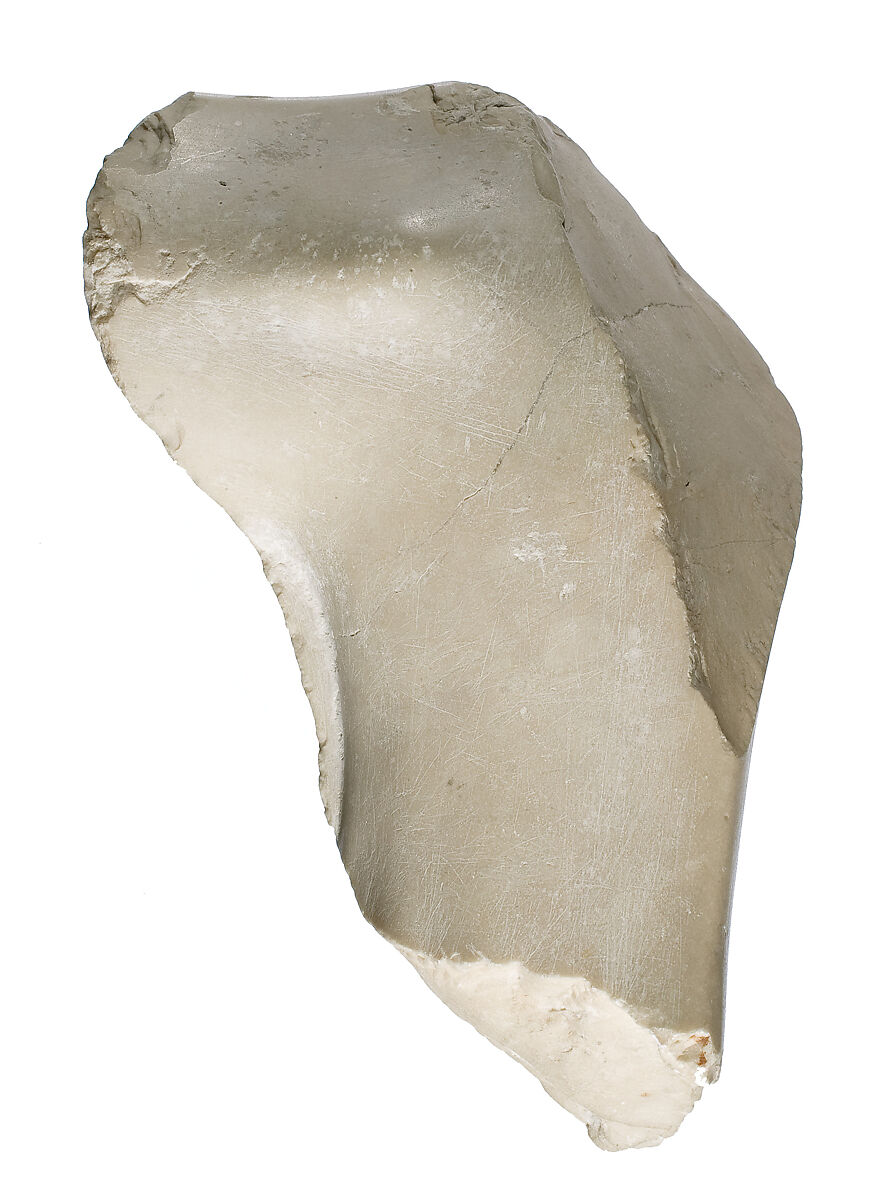 Foot and leg of Akhenaten or Nefertiti prostrate, Indurated limestone 