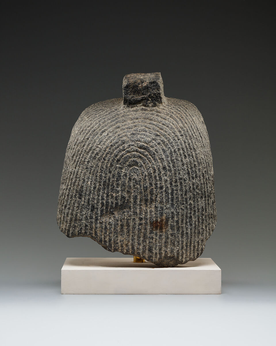 Head of an anthropomorphic falcon god, Diorite