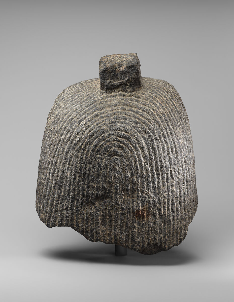 Head of an anthropomorphic falcon god, Diorite