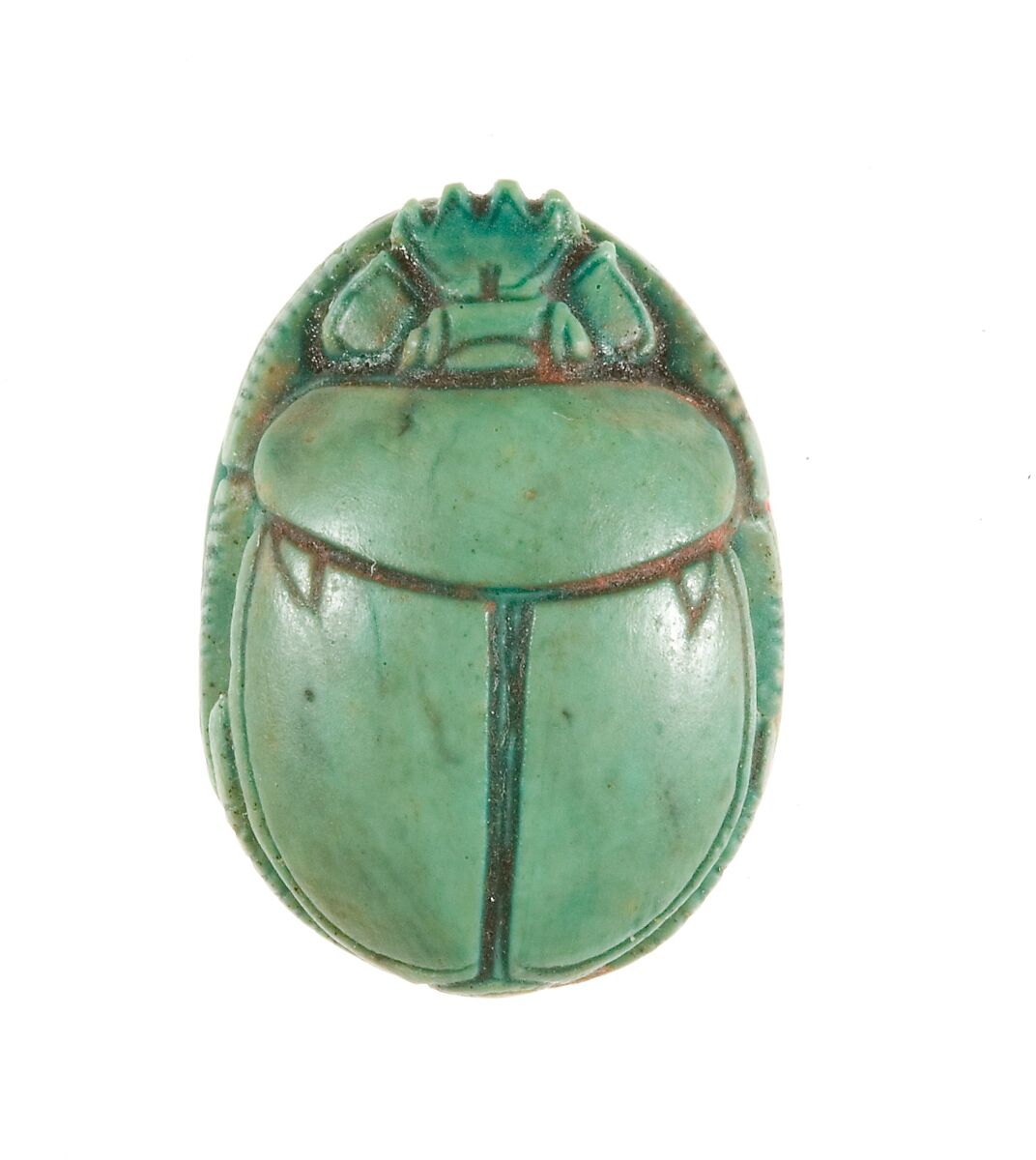 Scarab Inscribed for the God's Wife Hatshepsut, Steatite (glazed)